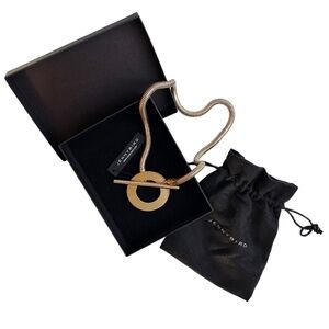 NIB Jenny Bird Rhye Collar 14K Gold - Dipped Brass Necklace